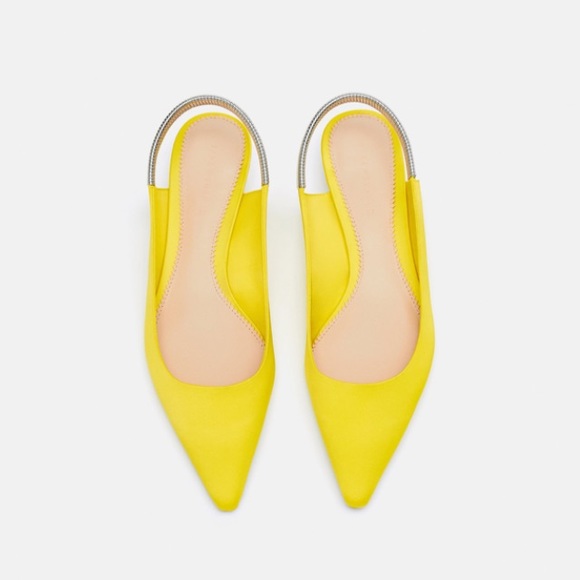 escarpin jaune zara